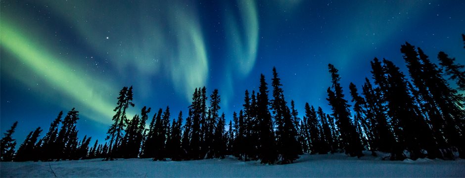 Aurora Boreal em Yukon com Vancouver