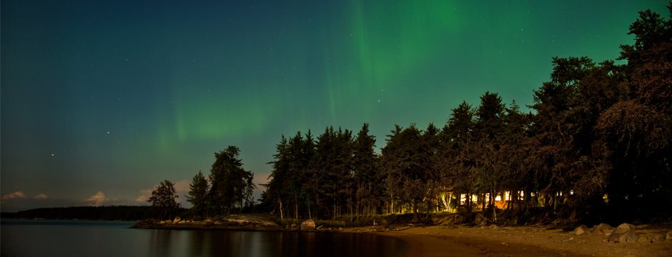 Aurora Boreal em Yukon com Vancouver